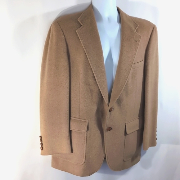 Van Julian Wool  Fully Lined Camel Color Sports Jacket / Blazer - Size 40R - Picture 3 of 9
